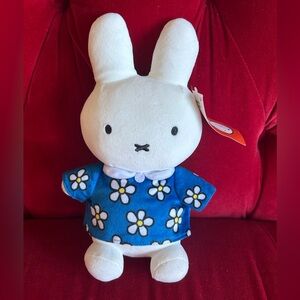 SMOKO MIFFY BLUE DAISY MIDI MOCHI PLUSH